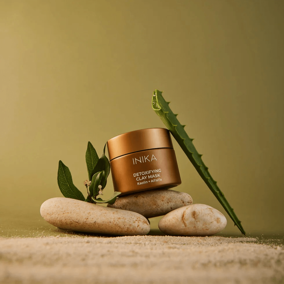 INIKA Detox Clay Mask mit Aloe Vera und Alfalfa – vegane Naturkosmetik mit Detox-Wirkung