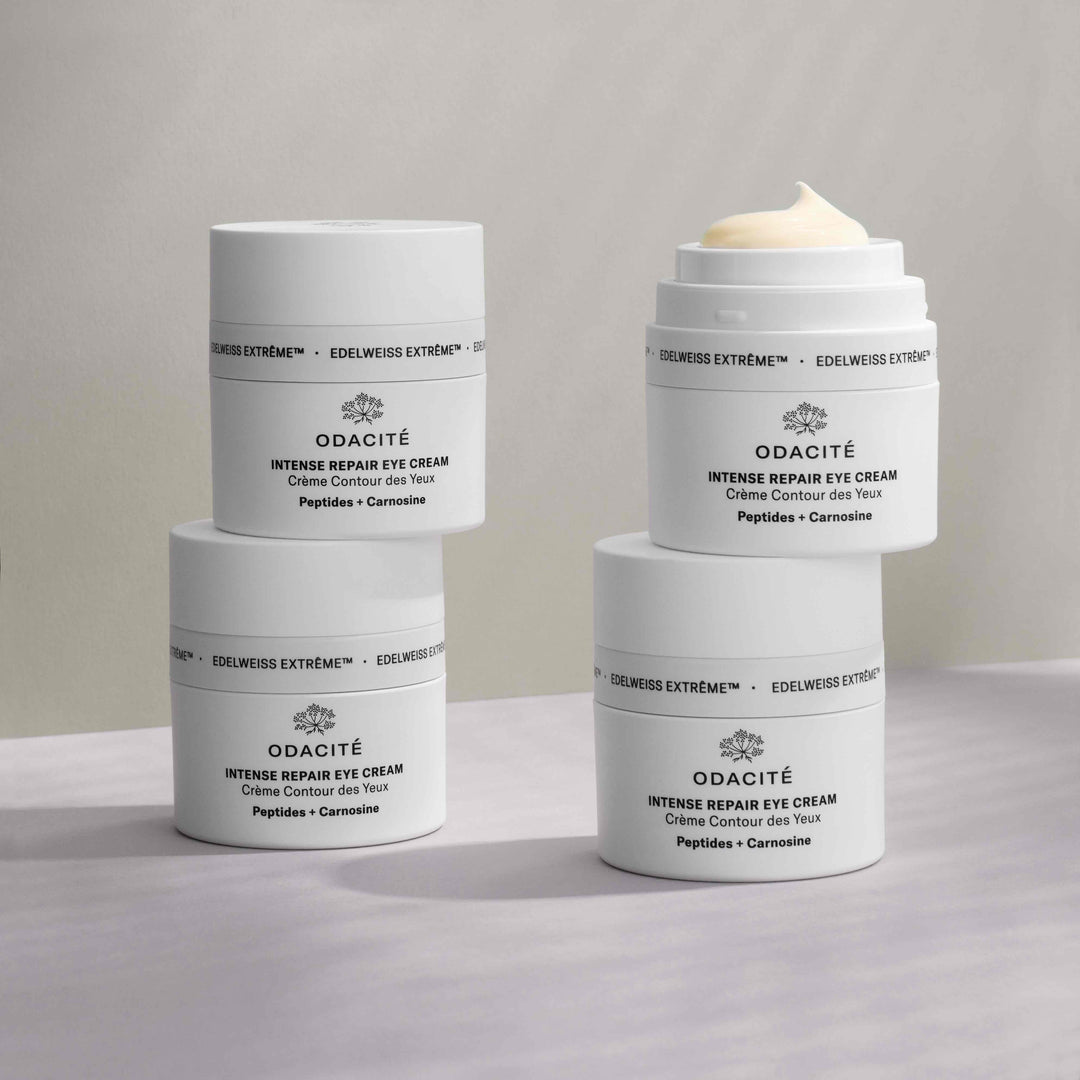 INTENSE REPAIR EYE CREAM Peptides & Carnosine Edelweiss Extrême I ODACITÉ Augencreme North Glow