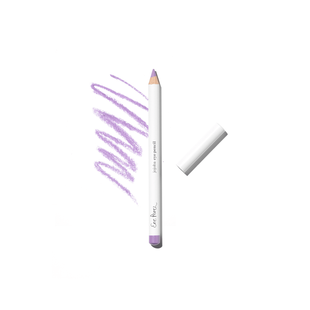 Offener Jojoba Eye Pencil GEM von Ere Perez mit Farbbeispiel vor weißem Hintergrund.