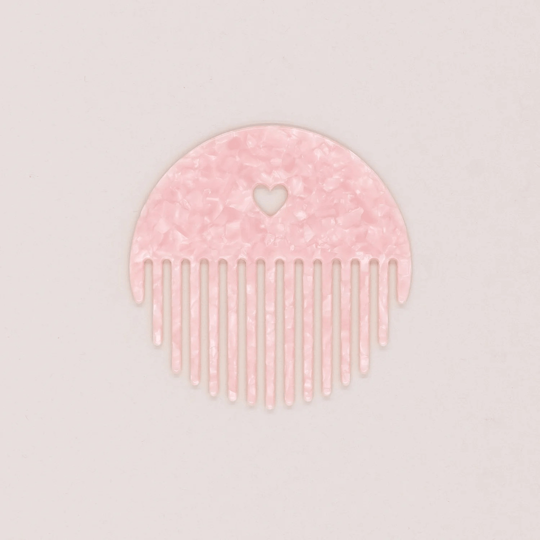 Eulenschnitt Kamm Herz Blush– elegantes Design in Rosa mit Herz-Detail