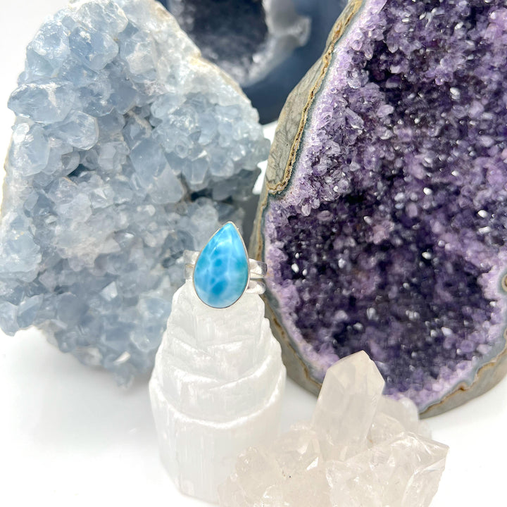 Larimar Verstellbare Ringe · Einzelstücke