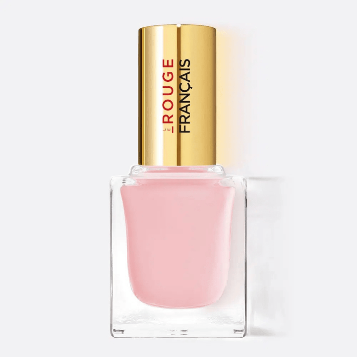 Le Rouge Francais Nagellack Nude 963 Himanthalia Flasche steht vor weißem Hintergrund.