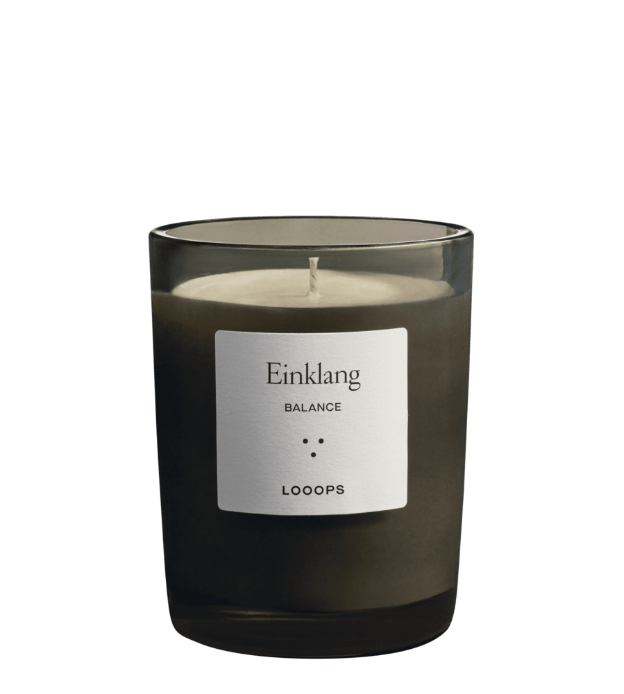 LOOOPS Kerze "EINKLANG" - Sojawachskerze mit natürlichem Duft North Glow