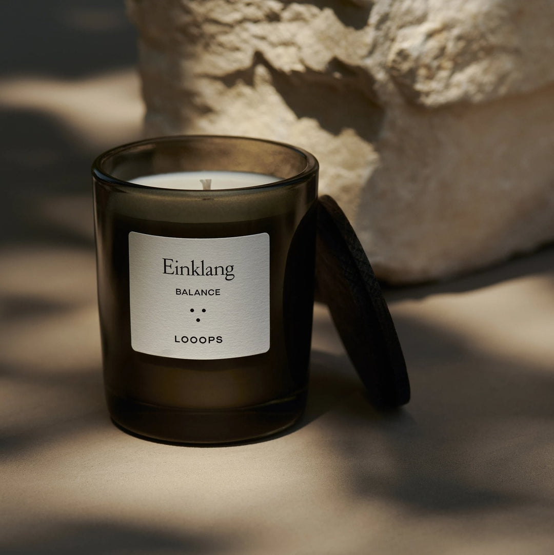 LOOOPS Kerze "EINKLANG" - Sojawachskerze mit natürlichem Duft North Glow
