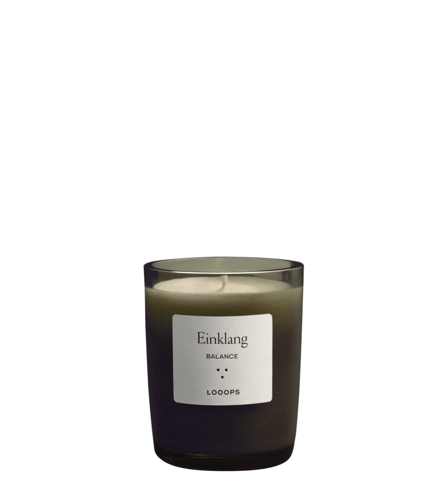 LOOOPS candle "EINKLANG" - soy wax candle with natural fragrance
