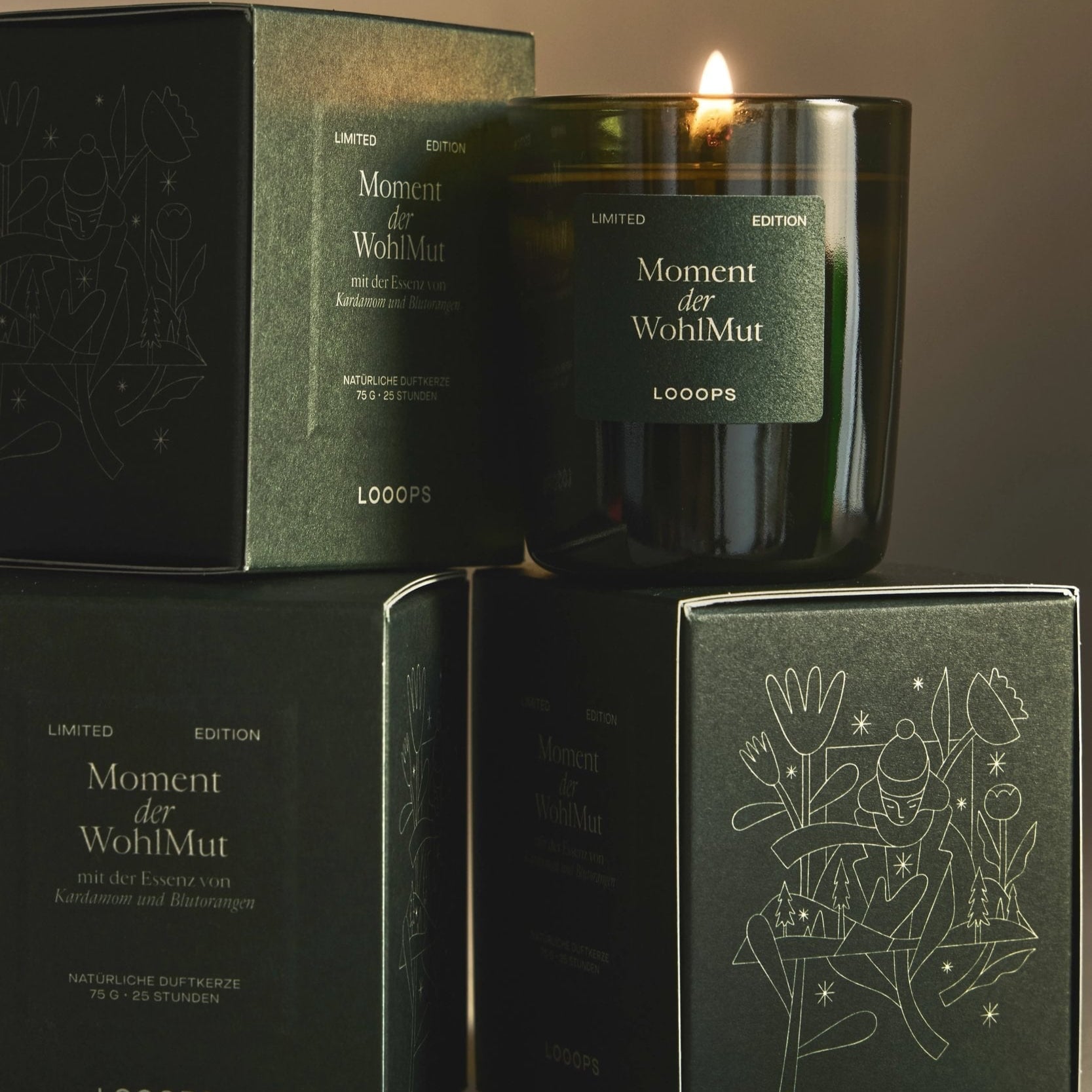 LOOOPS Kerze "Moment der WohlMut" - Duftkerze (Limitierte Edition 2025)
