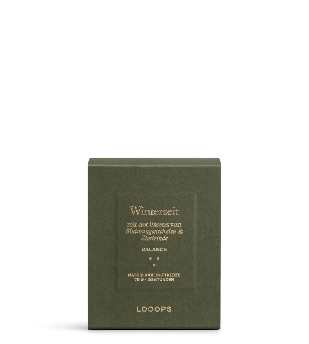 LOOOPS Kerze "WINTERZEIT" | natürliche Duftkerze (Limitierte Edition) North Glow
