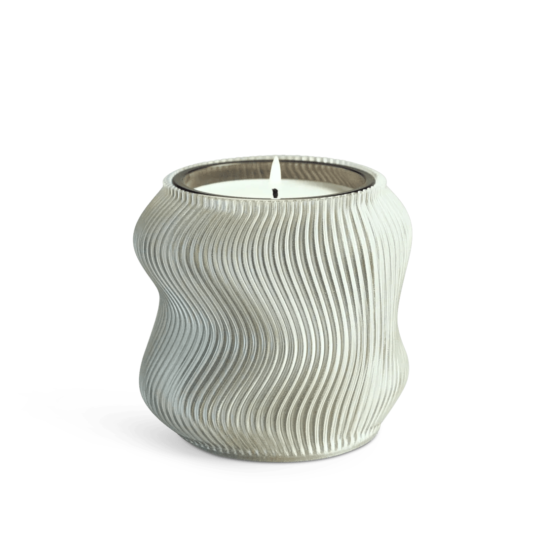 Looops x Sheyn Duftkerze Vellen im schlichten Glasgefäß – minimalistisch und modern designt.