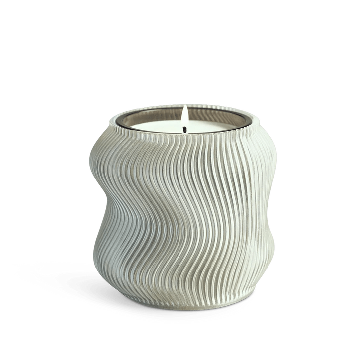 Looops x Sheyn Duftkerze Vellen im schlichten Glasgefäß – minimalistisch und modern designt.