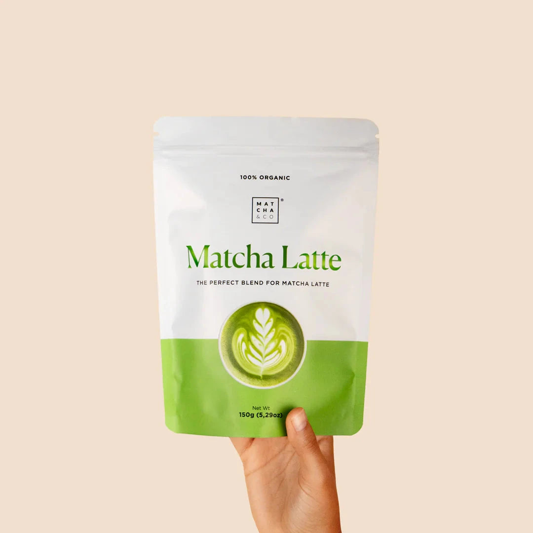 Matcha Latte von Matcha & Co in Bio-Qualität, Produktverpackung Vorderseite North Glow