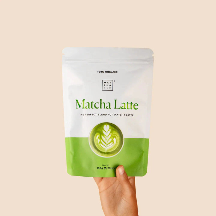 Matcha Latte von Matcha & Co in Bio-Qualität, Produktverpackung Vorderseite