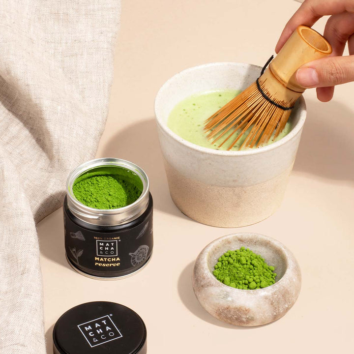 Matcha Reserve Tee von Matcha & Co als klassisch zubereiteter Matcha