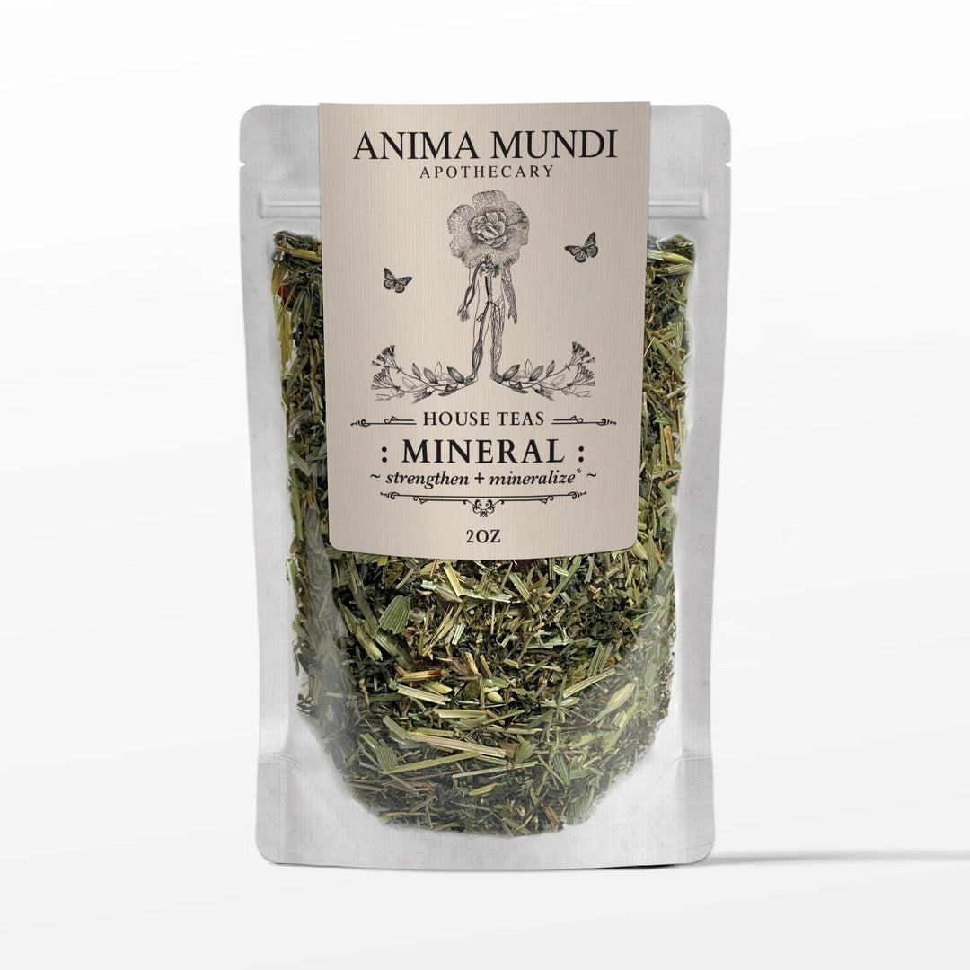 Anima Mundi Mineralize Teemischung in transparenter Verpackung North Glow