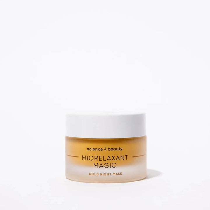 MIORELAXANT MAGIC™ Night Mask Gold von science 4 beauty – luxuriöse Anti-Falten-Nachtmaske mit Conotoxin und Gold-Tonerde