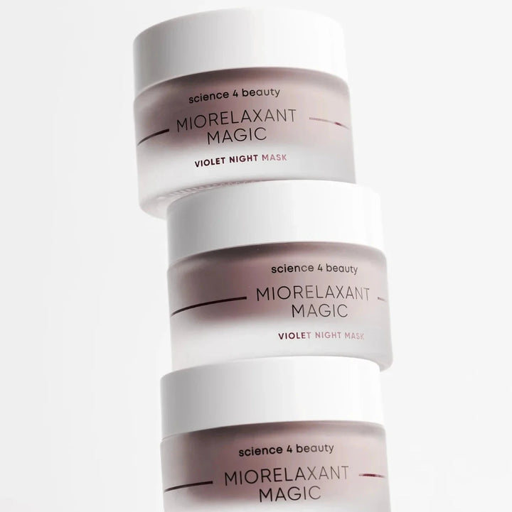 uxuriöses Pflegeerlebnis mit der MIORELAXANT MAGIC™ Violet Night Mask von science 4 beauty – regenerierende Nachtpflege mit Spa-Gefühl