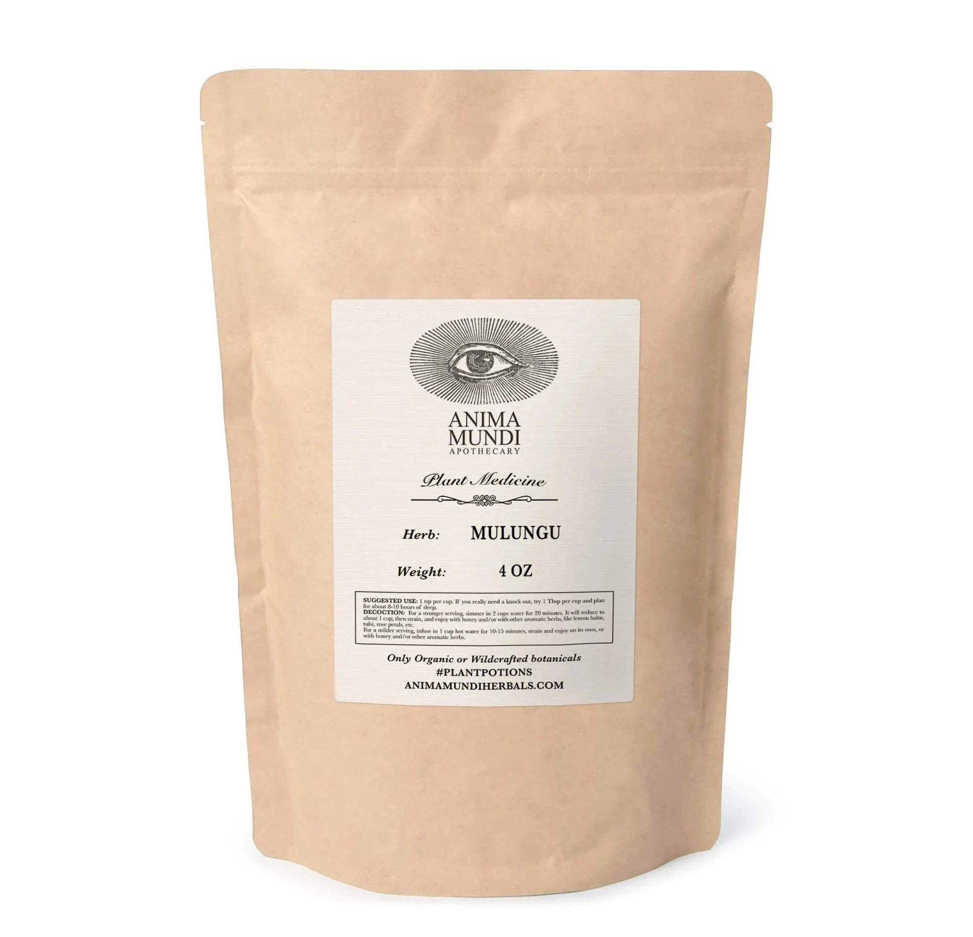 Anima Mundi Kräuter Pulver MULUNGUi in der nachhaltigen Papiertüte