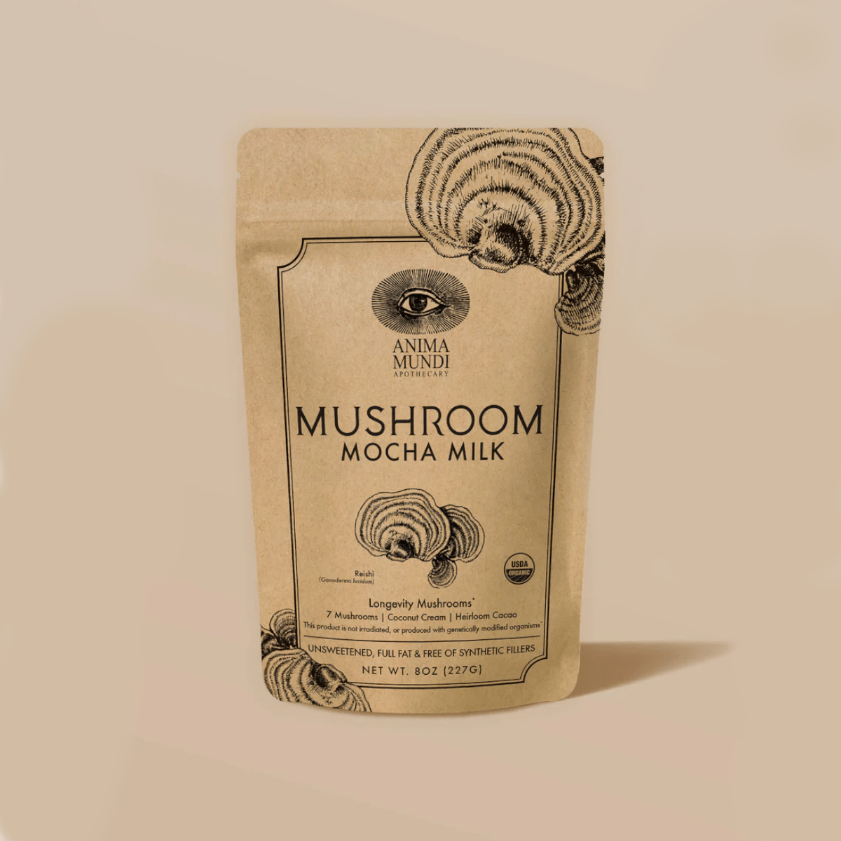 MUSHROOM MOCHA MILK - mocha powder ANIMA MUNDI
