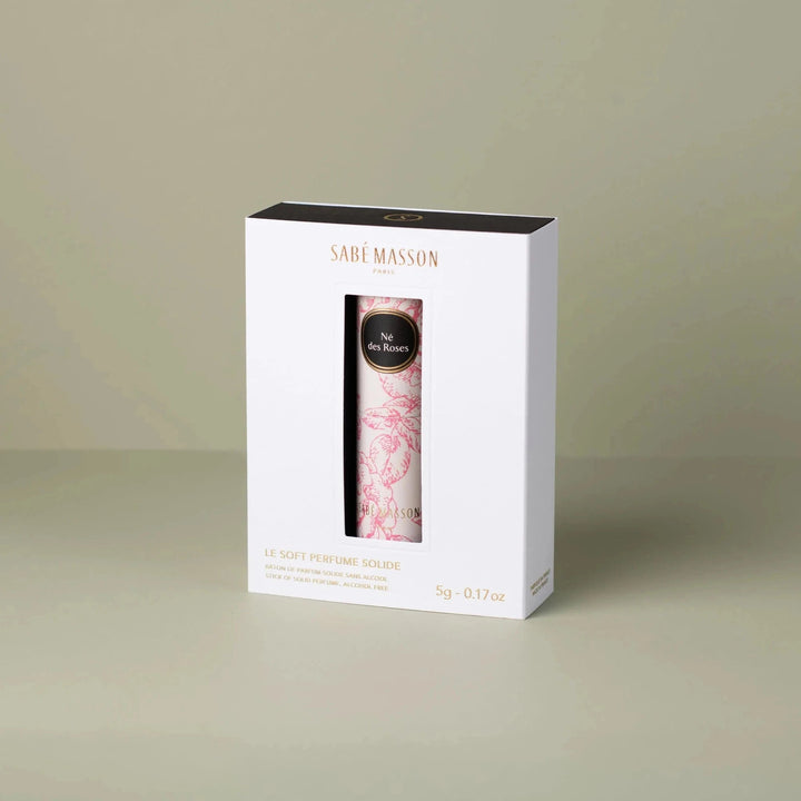 SABÉ MASSON Né des Roses Soft Perfume Stick – nachhaltige Verpackung, alkoholfrei & veganer Rosenduft aus Frankreich
