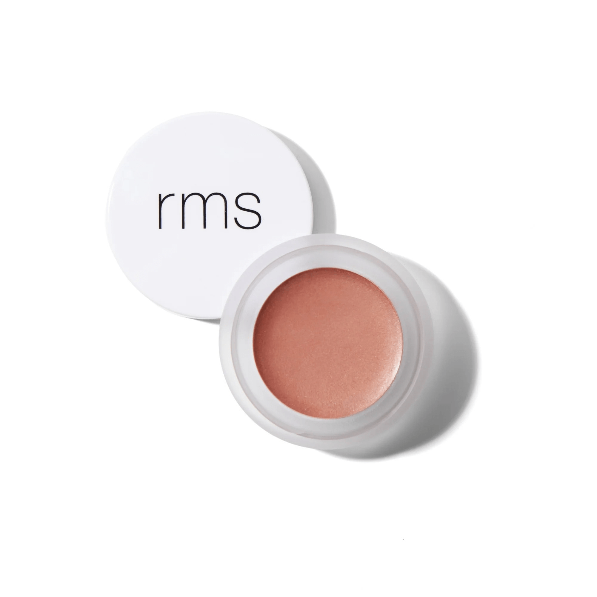RMS Beauty Lip2Cheek Cystal Slipper geöffnet – Creme-Rouge und Lippenfarbe in natürlichem Roséton