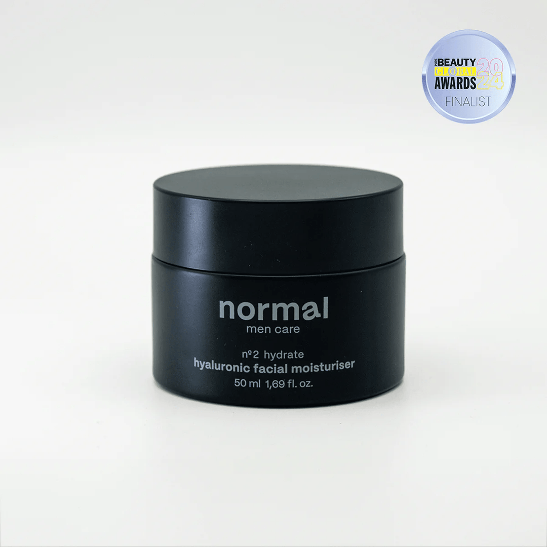 Schwarzer Tiegel nº2 Hyaluronic Moisturiser von normal mencare – Feuchtigkeitspflege für Männer North Glow