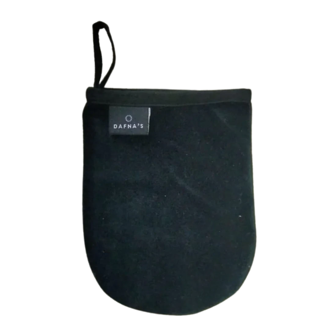 ORGANIC FACIAL MITT von DAFNA´S vor weißem Hintergrund.