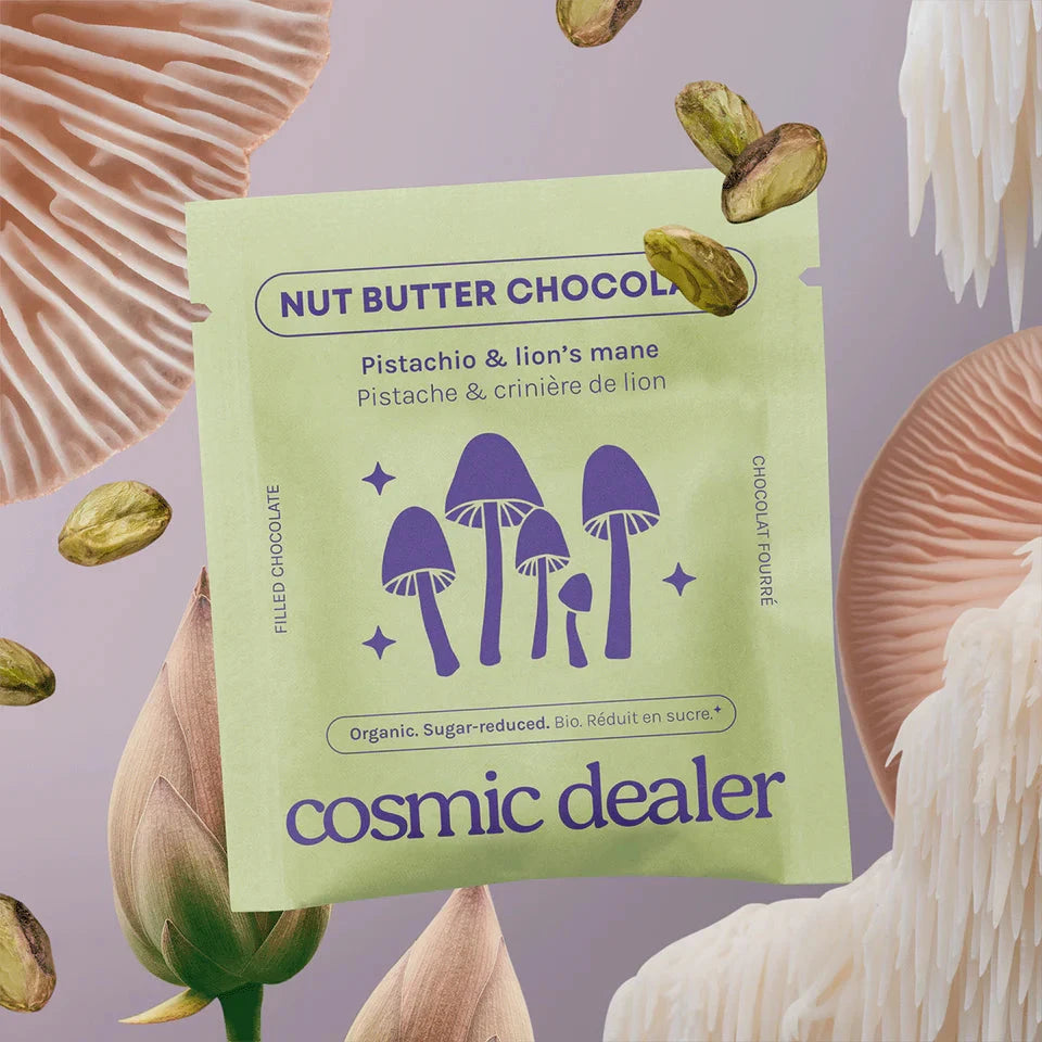 PISTACHIO &amp; LIONSMANE 4-pack Chakra Chocolate COSMIC DEALER North Glow