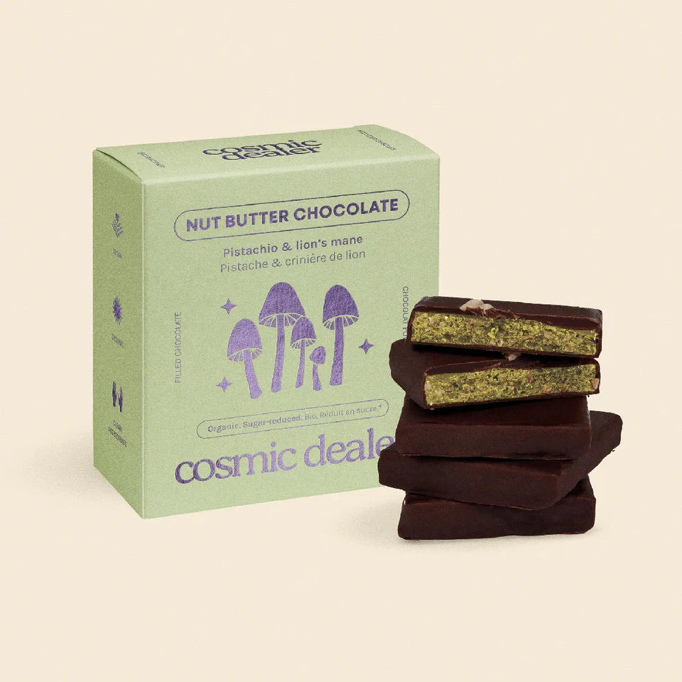 PISTACHIO &amp; LIONSMANE 4-pack Chakra Chocolate COSMIC DEALER North Glow