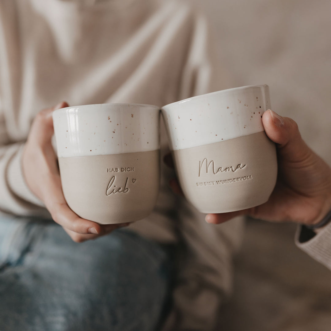 Becher HAB DICH LIEB - Eulenschnitt (Limited Edition) North Glow