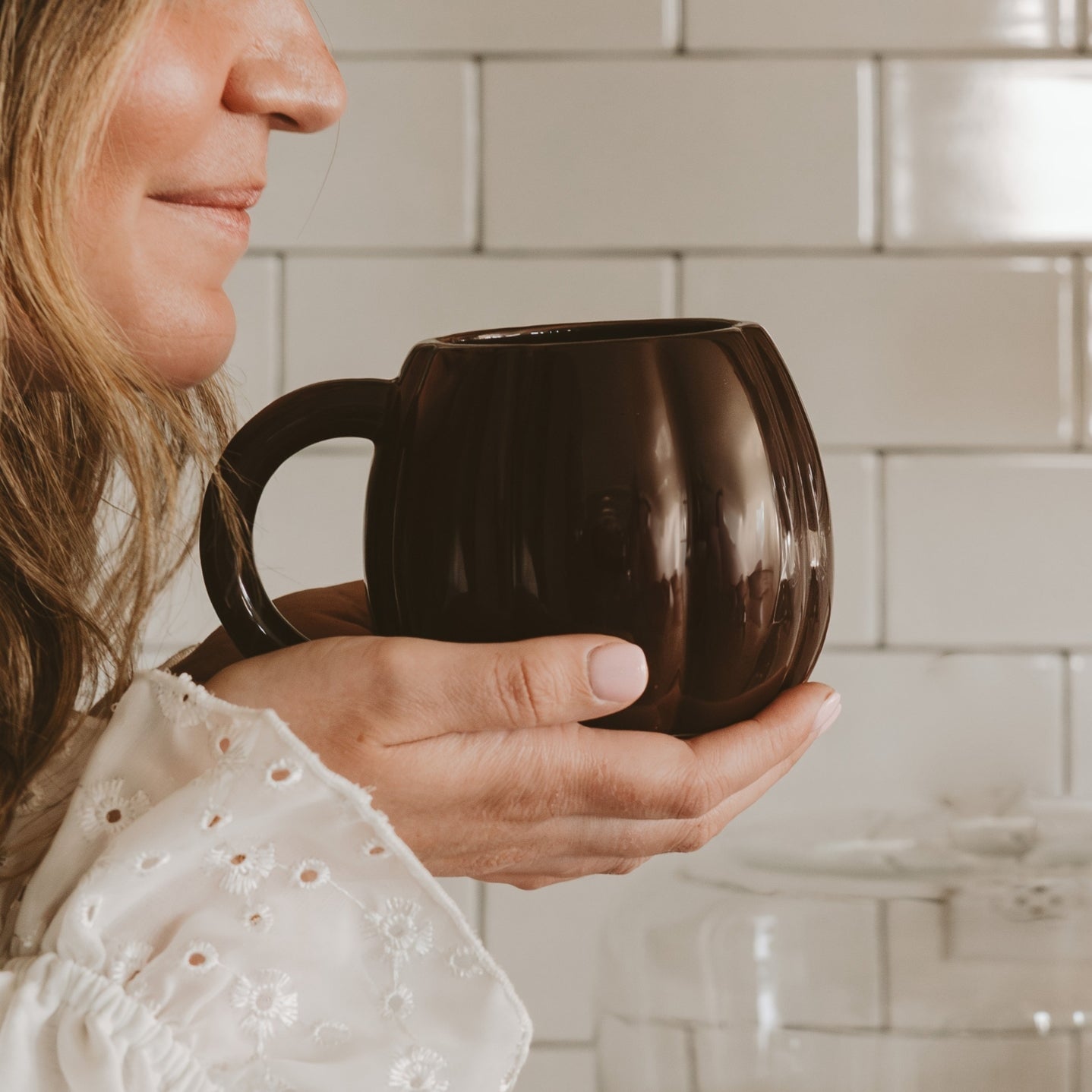 Pumpkin Coffee Mug - Kürbistasse Braun von SWEET WATER DECOR