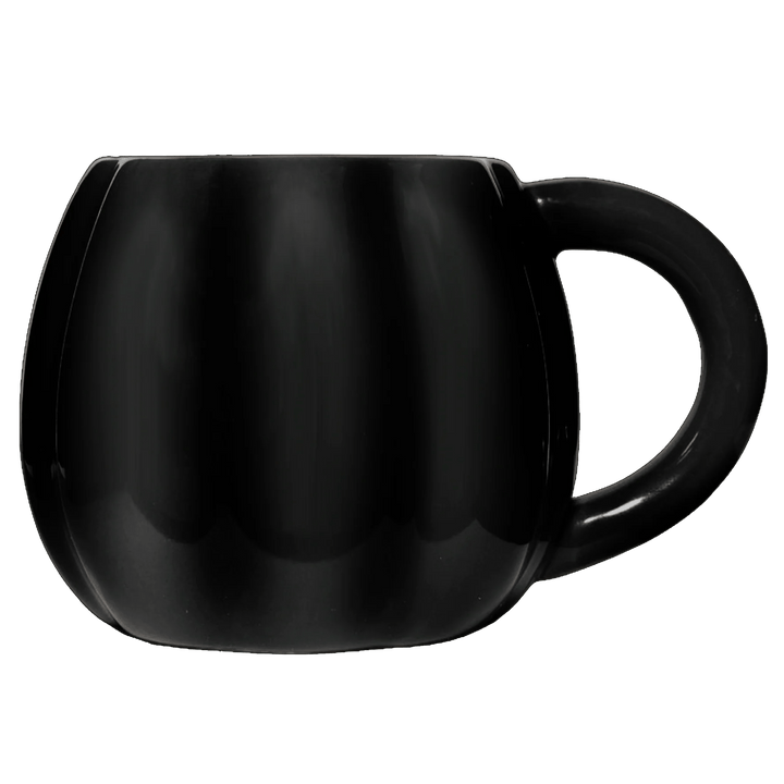 Schwarzer Halloween-Kaffeebecher aus Keramik mit 560ml Fassungsvermögen von Sweet Water Dekor