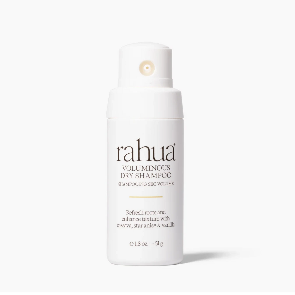 rahua Voluminous Dry Shampoo vor weißem Hintergrund.