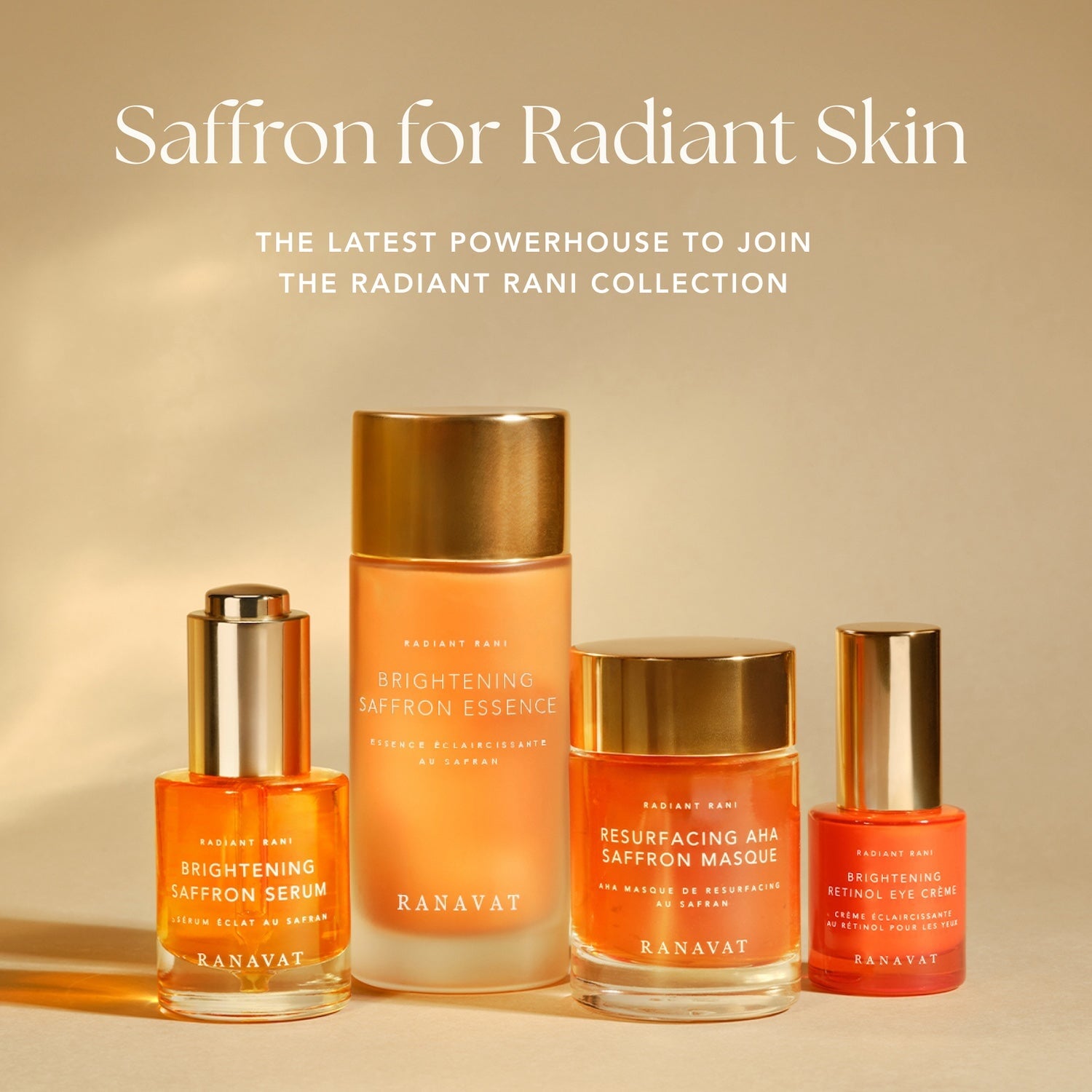 RANAVAT Brightening Saffron Essence - Tonerserum mit Niacinamid, Mikroalge, Lactobacillus
