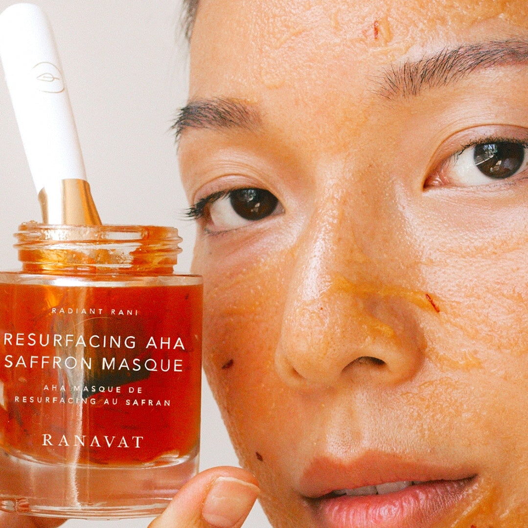 Resurfacing Saffron AHA Masque - AHA care mask with saffron and mild fruit acids
