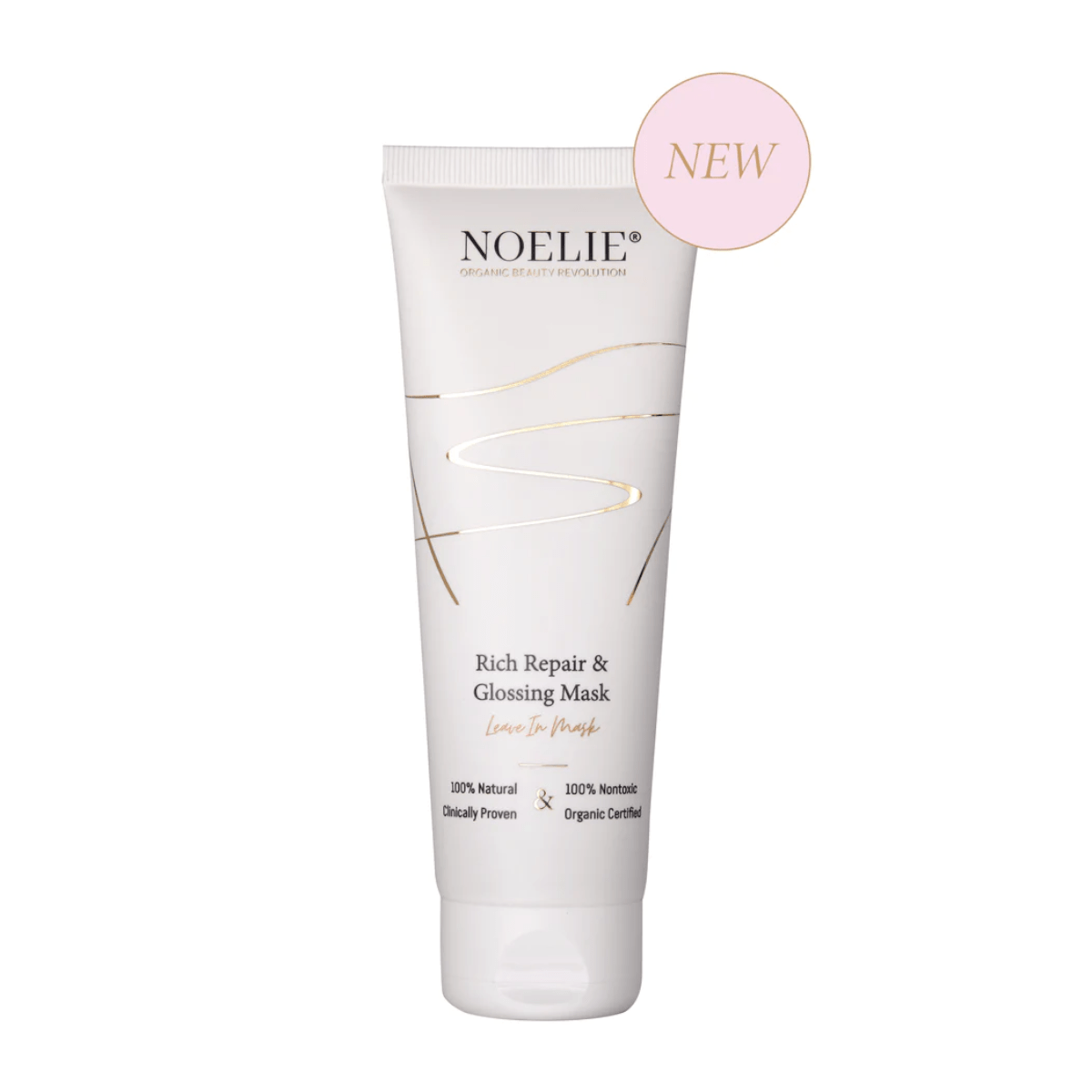 RICH REPAIR &amp; GLOSSING MASK - Smoothing anti-frizz leave-in mask with heat, UV and color protection effect