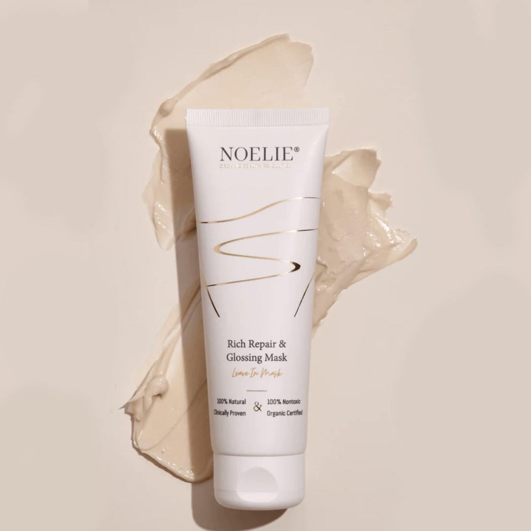 RICH REPAIR & GLOSSING MASK - Glättende Anti-Frizz Leave-In Maske mit Hitze-, UV- und Farbschutz-Effekt North Glow