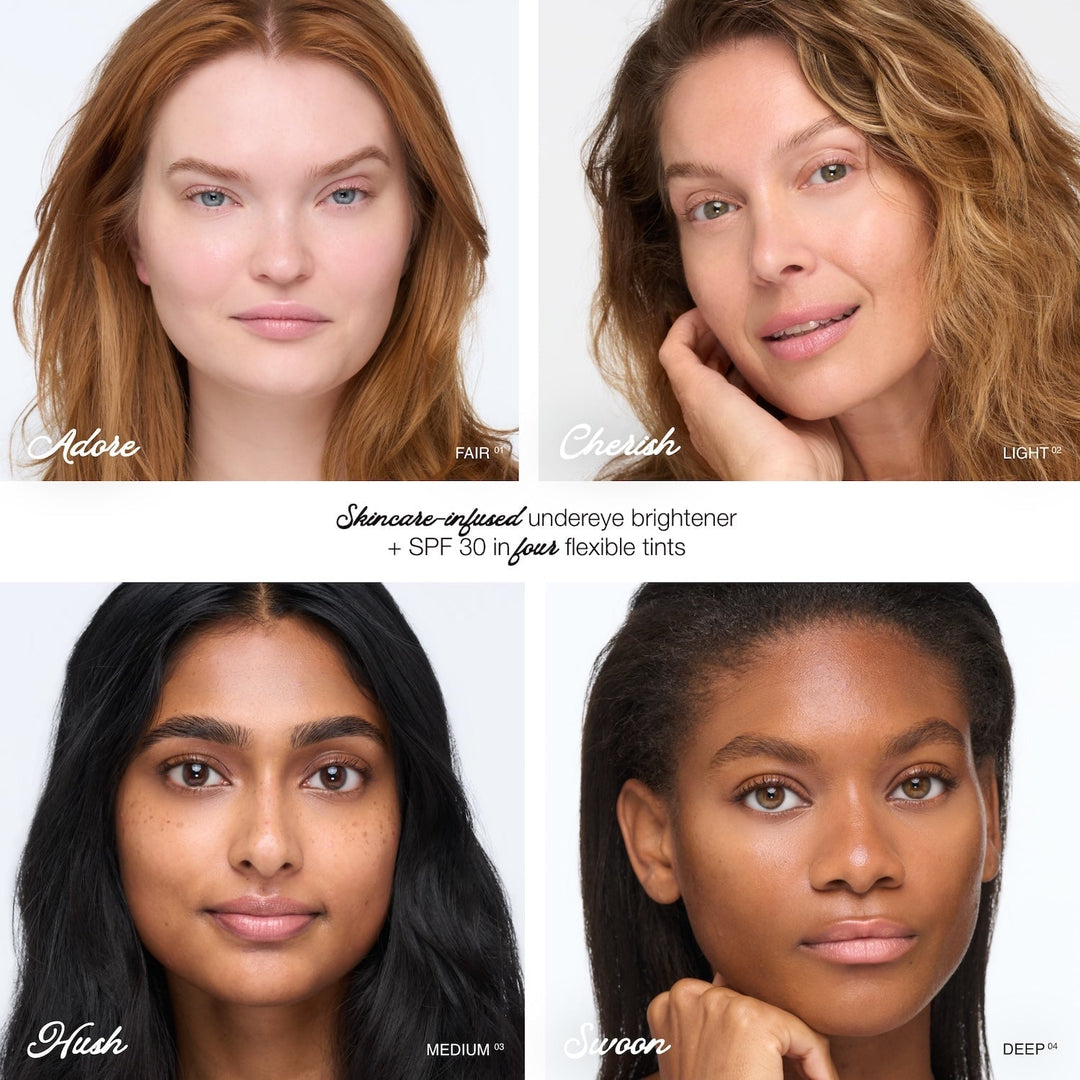 Gesichter mi Eye Brightener vom TMS beauty. North Glow