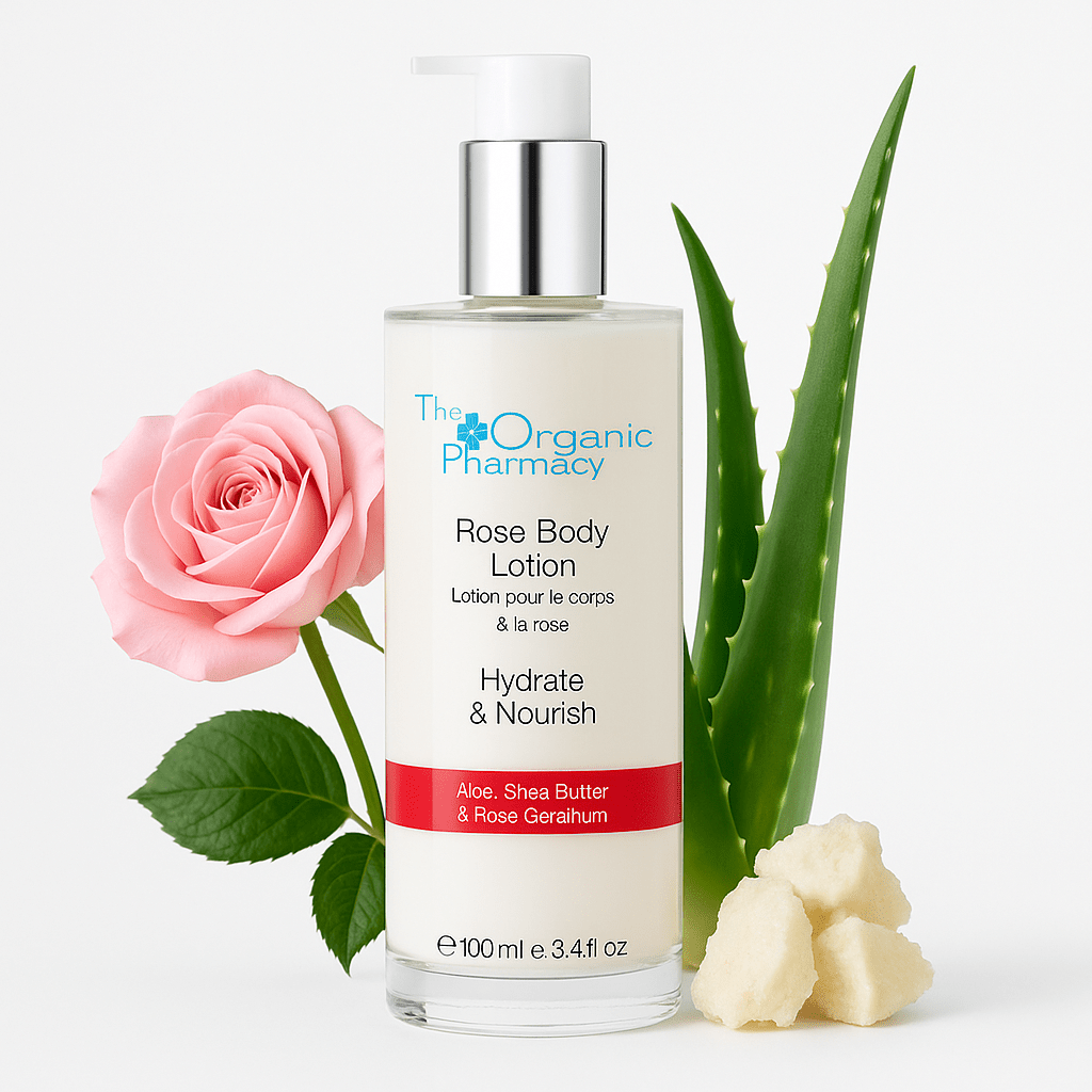 Rose Body Lotion - feuchtigkeitspendende Körperlotion von The Organic Pharmacy