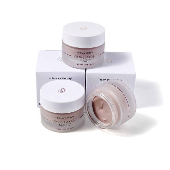 Science 4 Beauty Miorelaxant Magic Night Mask Violet – Regenerierende Anti-Aging-Gesichtsmaske