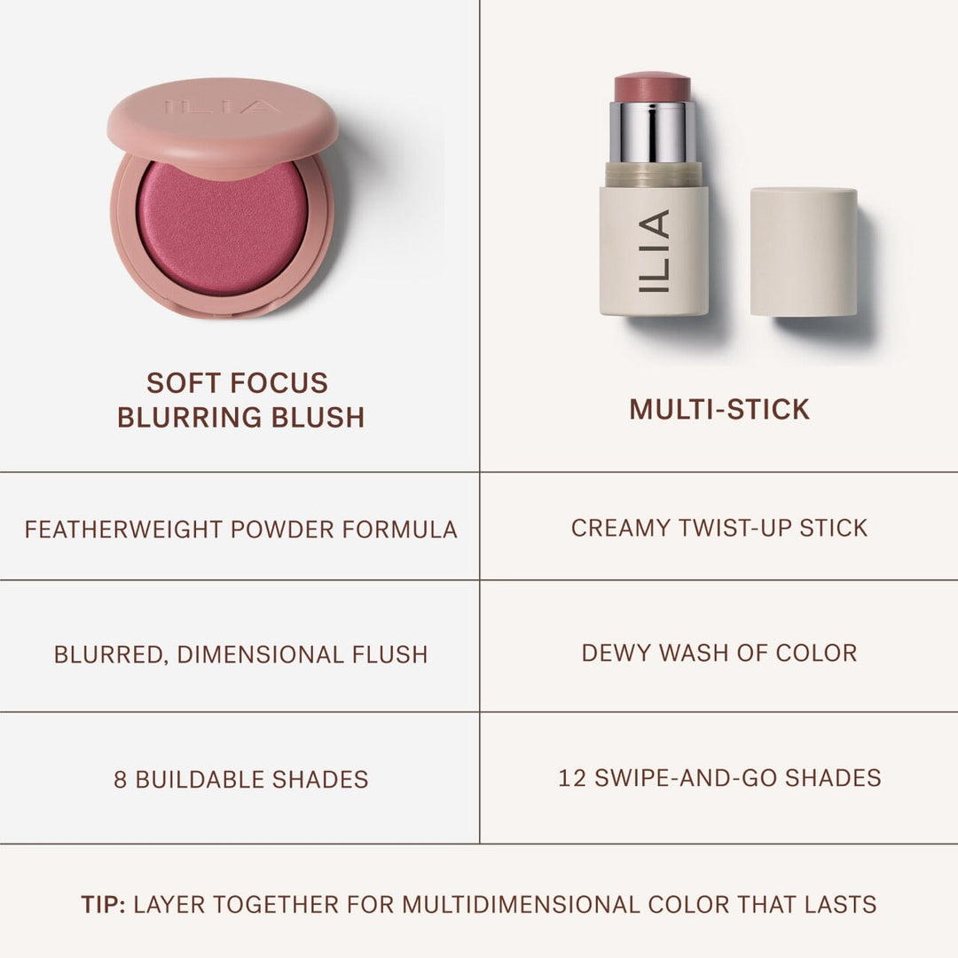 Soft Focus Blurring Blush in 8 Farbtönen - ILIA Beauty North Glow