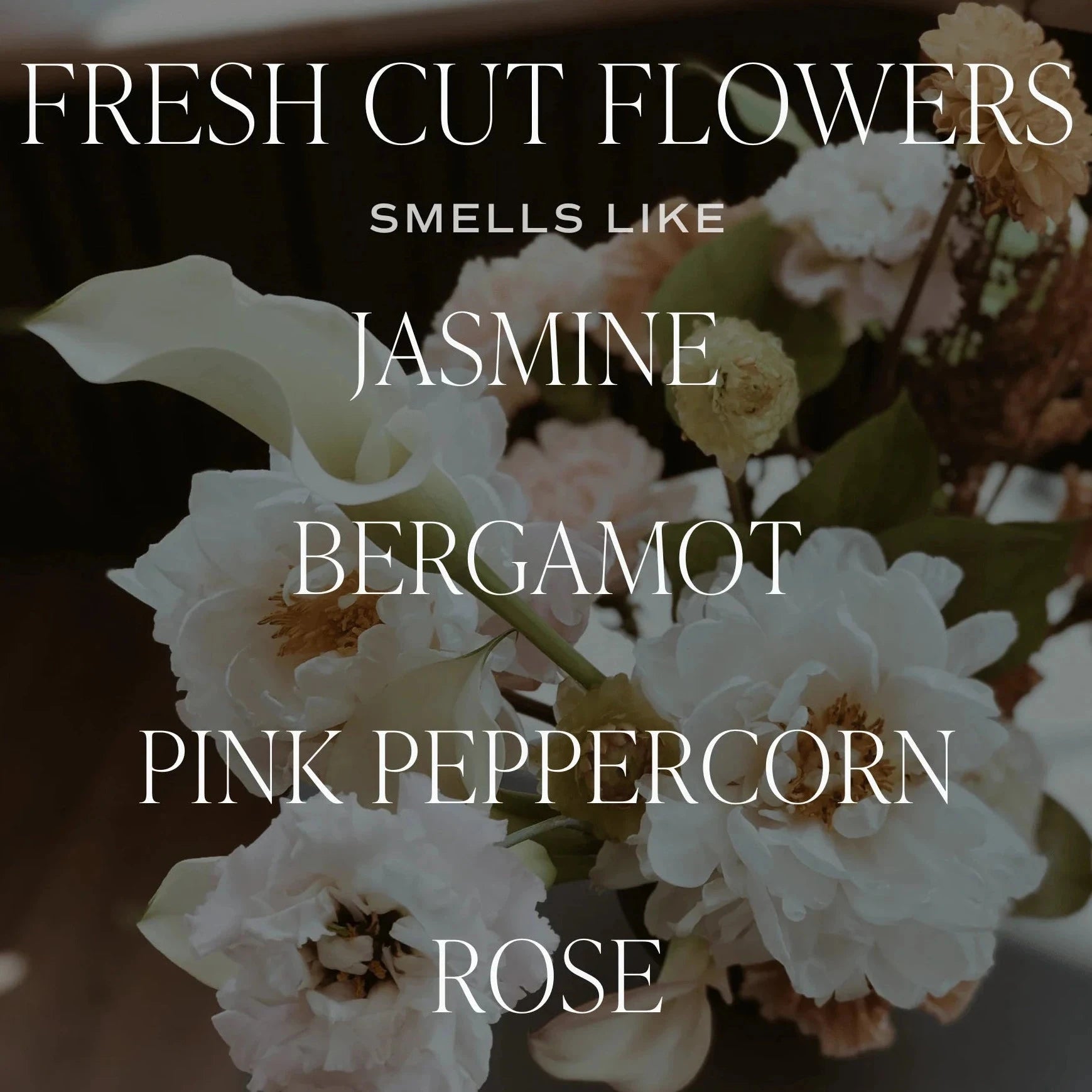 Soy wax candle "FRESH cut FLOWERS" | SWEET WATER DECOR