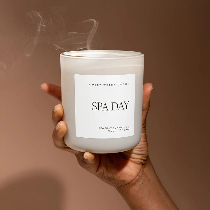 Soy wax candle "SPA DAY" | SWEET WATER DECOR scented candle