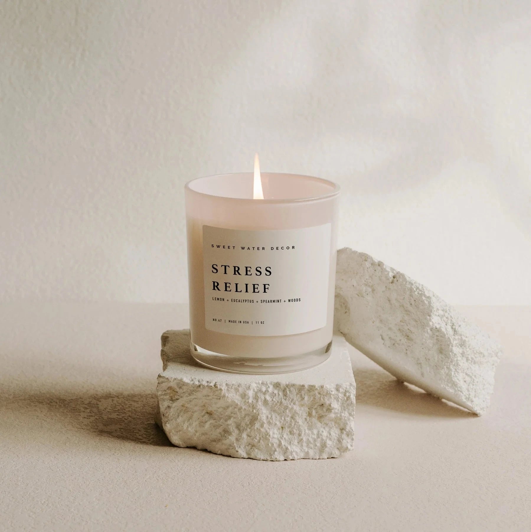 Soy wax candle "STRESS RELIEF" | SWEET WATER DECOR