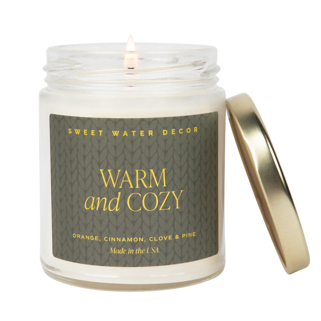Sojawachskerze "WARM and COZY" (Herbst-/ Winterdesign) | Sweet Water Decor North Glow