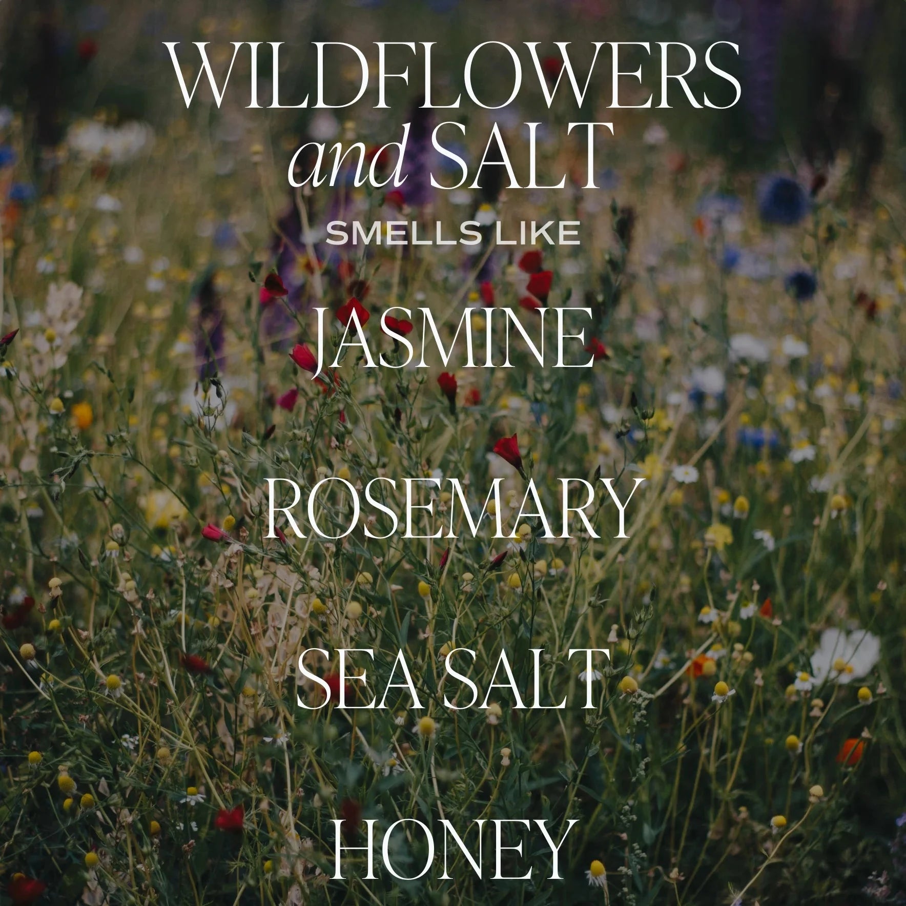 Sojawachskerze "WILDFLOWERS and SALT" - SWEET WATER DECOR