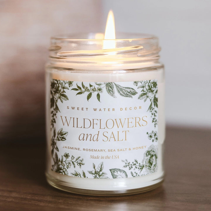 Sojawachskerze "WILDFLOWERS and SALT" Tinted Jar | SWEET WATER DECOR