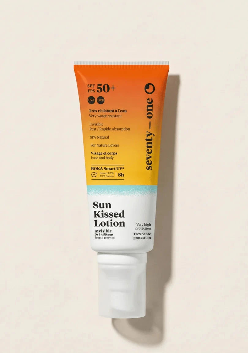 Sun Kissed Lotion SPF50+ Sonnencreme von Seventy-One für Gesicht und Körper