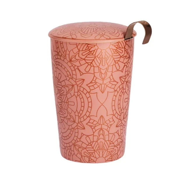 Teaeve "Mandala Powder" - Porzellanbecher mit integriertem Teesieb