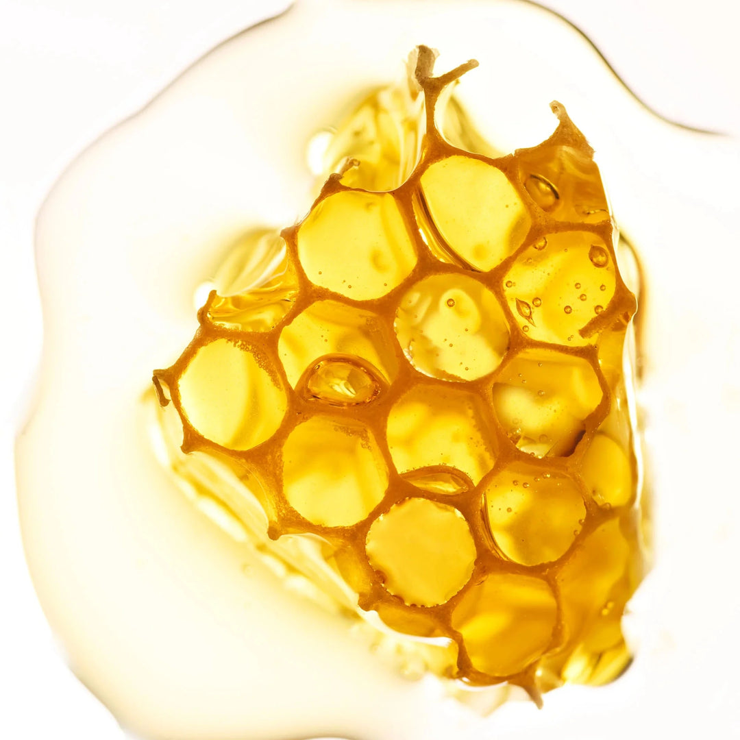 Darstellung des aktiven Honigpeptids in SKŌUD The Bliss – regenerierender Wirkstoff für glattere, stärkere Haut North Glow