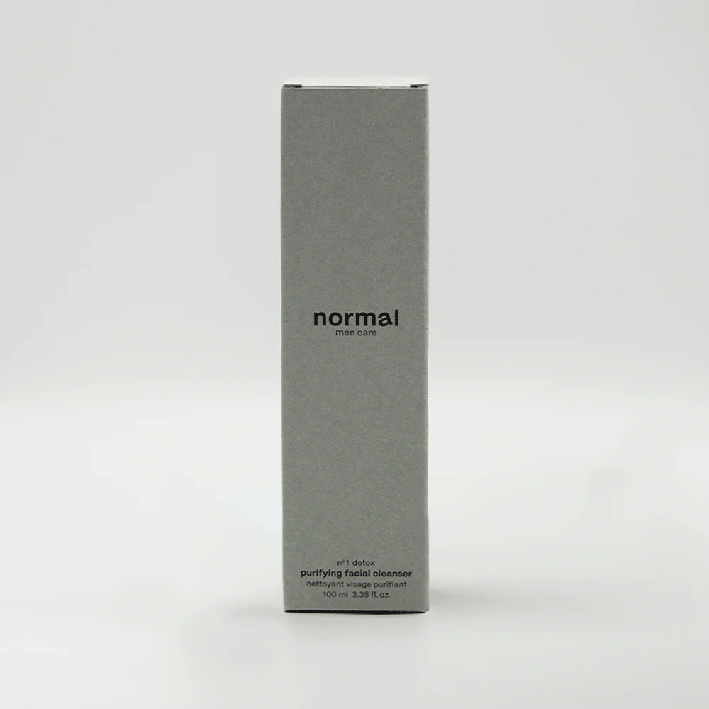 nº1 Purifying Cleanser von normal mencare in umweltfreundlicher Verpackung 