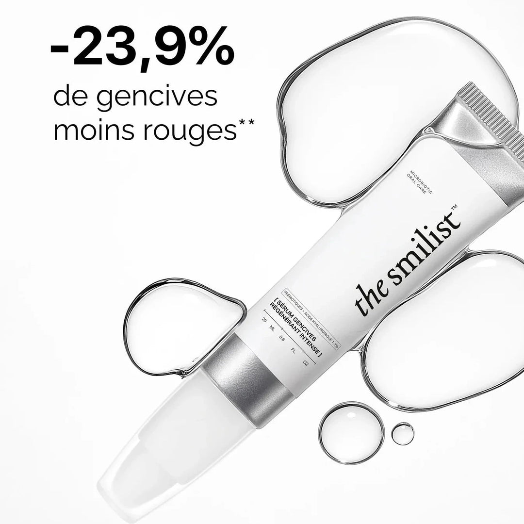 Recycelbare Tube, gelartige Textur, The Smilist Zahnfleischpflege Made in France North Glow